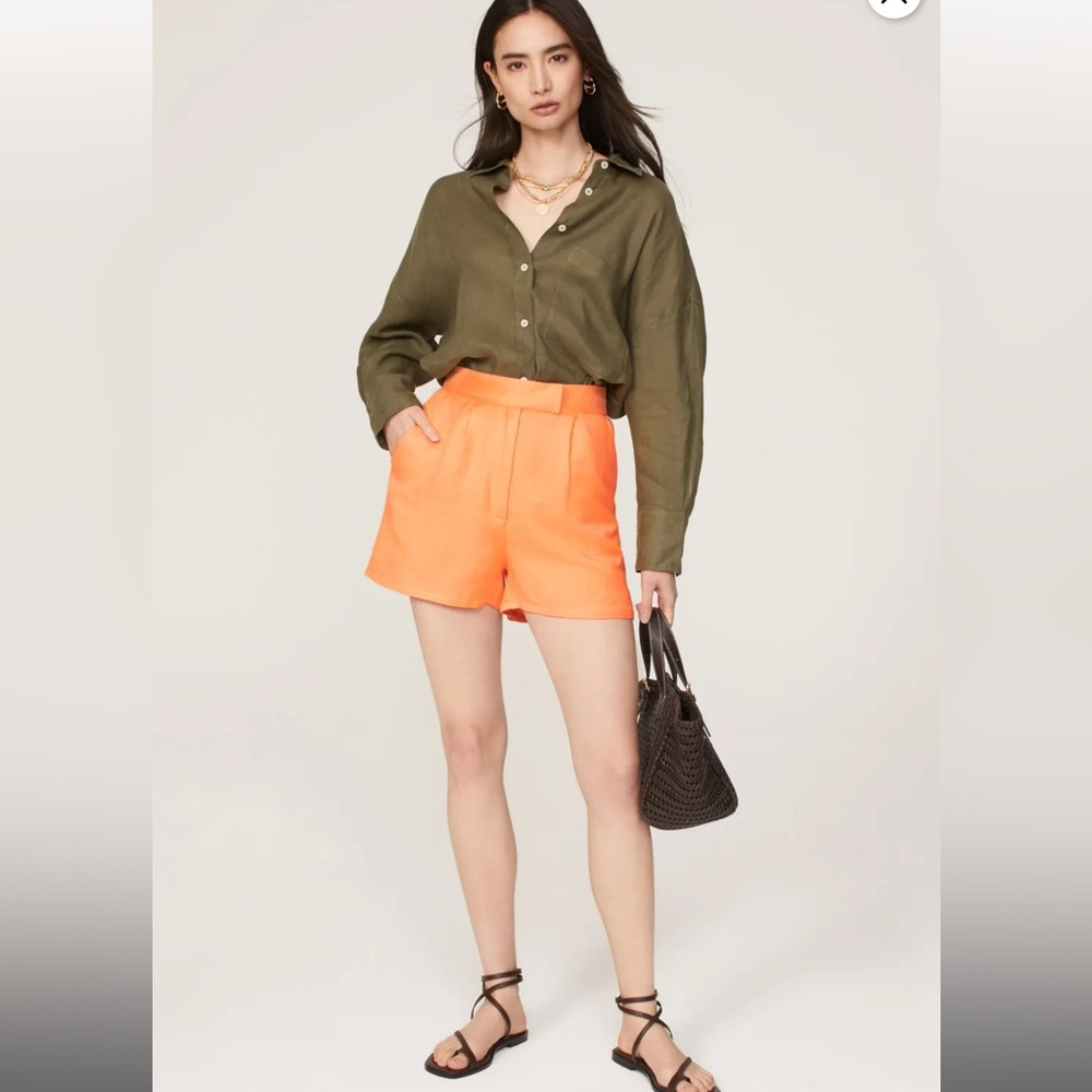 ASHLEY PARK x RTR Orange Blazer & Tailored Shorts SET - Picture 5 of 15
